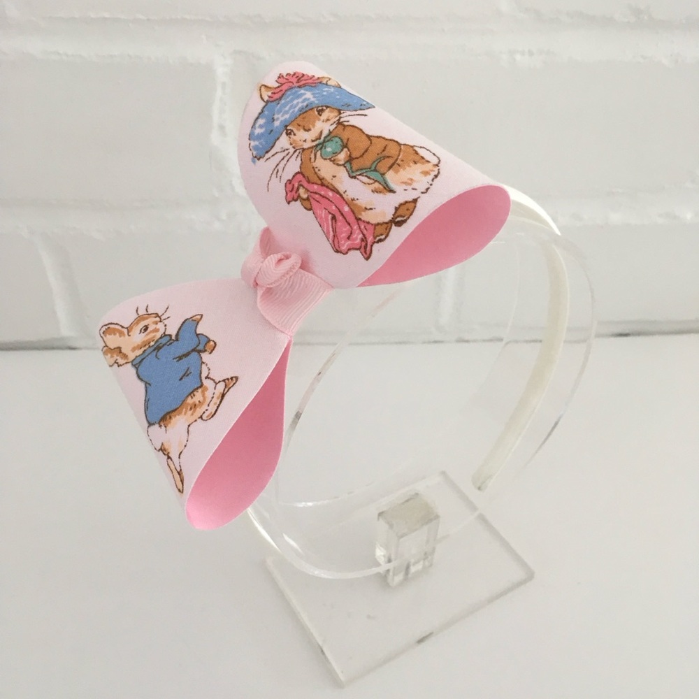 Girls Classic Old English Bunny Beatrix Potter Easter Springtime Headband